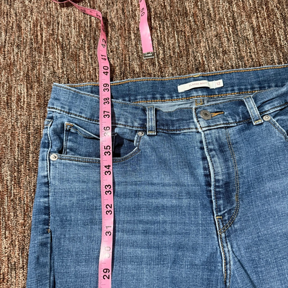 Women's Levi's Blue Classic Boot Cut Jeans Size 12S - Picture 7 of 9